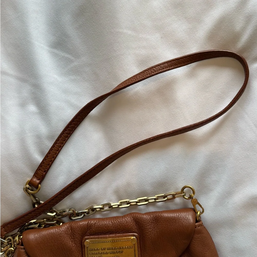 Marc by Marc Jacobs Karlie Brown Leather Crossbody Purse Bag - Picture 5 of 10